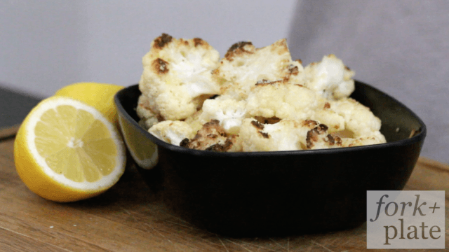 Parmesan Lemon Roasted Cauliflower